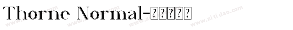Thorne Normal字体转换